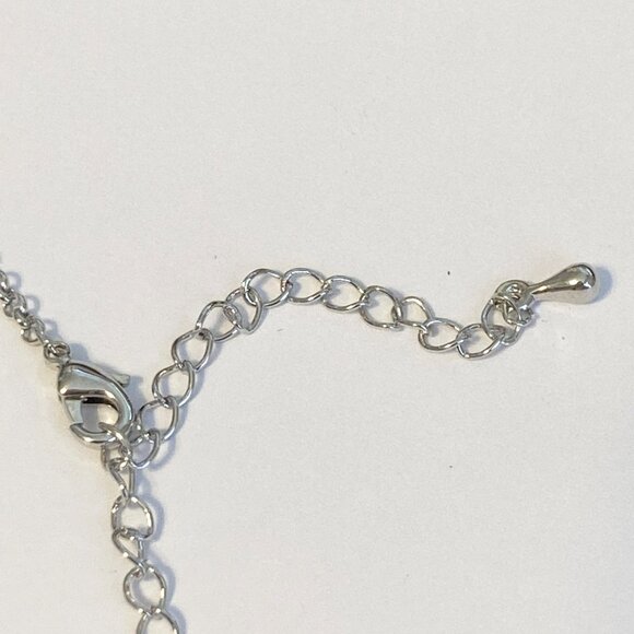 Star of David Necklace Crystal Rhodium Plated 17-19" Sparkly Jewish Zion Jewelry - Picture 9 of 10